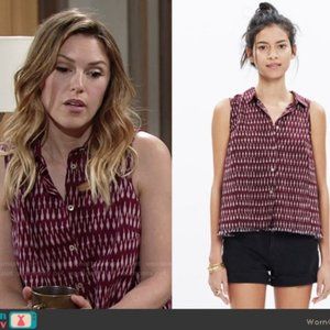 Madewell Sleeveless Button-Down Top